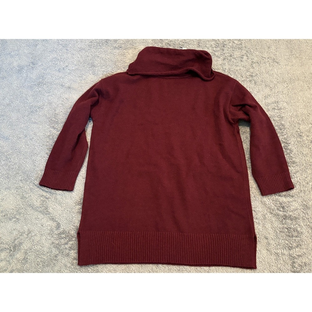 NWT Bloomchic Sweater Womens 12 Red Cowl Neck Burgundy Sweatshirt - Picture 6 of 6